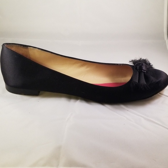 kate spade Shoes - Kate Spade Bow Satin Flats Size 10